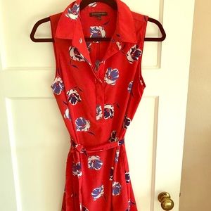 Banana Republic red floral dress